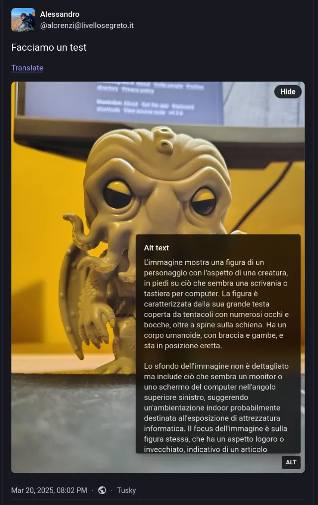 Ovvero, aggiornare la descrizione delle immagini automagicamente.