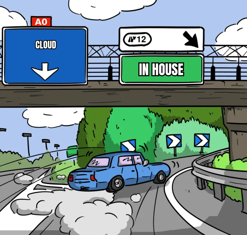 Il viaggio di due aziende tra cloud e server personali